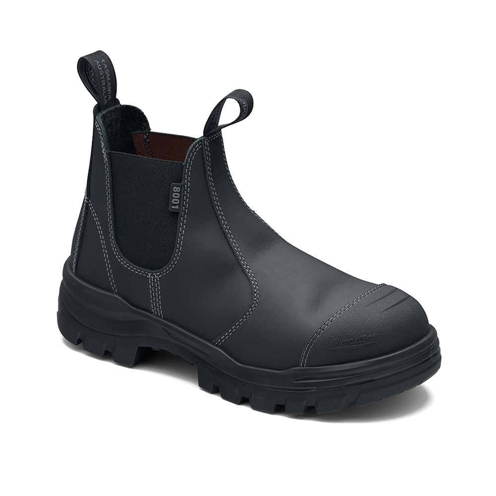 BLUNDSTONE #8001 ROTOFLEX LEATHER ELASTIC SIDE SAFETY BOOT