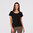 CITY WOMENS CASCADE S/SL KNIT/WOVEN TOP,