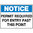 600x450mm - Metal - Notice Signs Permit Required for Entry Past this Point