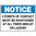 600x450mm - Poly - Notice Signs 3 Points of Contact Must be Maintained at all Times whilst on Ladder