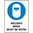 240x180mm - Self Adhesive - Welding Mask Must Be Worn
