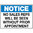 600x450mm - Metal - Notice Signs No Sales Reps Will Be Seen Without Prior Appointment
