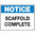 600x450mm - Corflute - Notice Signs Scaffold Complete