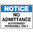 600x450mm - Poly - Notice Signs No Admittance Authorised Personnel Only