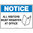 600x450mm - Metal - Notice Signs All Visitors Must Register At Office