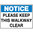 600x450mm - Metal - Notice Signs Please Keep This Walkway Clear