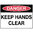 600x450mm - Poly - Danger Keep Hands Clear