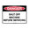 240x180mm - Self Adhesive - Danger Shut Off Machine Before Servicing