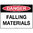 600x450mm - Poly - Danger Falling Materials