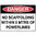 600x450mm - Corflute - Danger No Scaffolding Within 5mtrs of Powerlines
