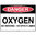 600x450mm - Poly - Danger Oxygen No Smoking No Open Flames