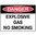 600x450mm - Poly - Danger Explosive Gas No Smoking