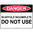 600x450mm - Metal - Danger Scaffold Incomplete Do Not Use
