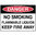 450x300mm - Poly - Danger No Smoking Flammable Liquids Keep Fire Away