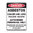 600x450mm - Metal - Danger Asbestos Cancer & Lung Disease Hazard