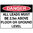 600x450mm - Corflute - Danger All Leads Must Be 2.5m Above Floor or Ground Level