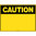 600x450mm - Metal, Class 2 Reflective - Caution Header Blank