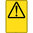 450x300mm - Poly - Caution Triangle Symbol Blank