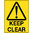 600x450mm - Poly - Keep Clear