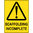 600x450mm - Metal - Scaffolding Incomplete