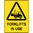 600x450mm - Corflute - Caution Forklifts in Use