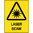 600x450mm - Poly - Caution Laser Beam