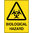 600x450mm - Poly - Caution Biological Hazard