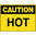 600x450mm - Metal - Caution Hot