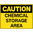 600x450mm - Poly - Caution Chemical Storage Area