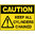 600x450mm - Metal - Caution Keep All Cylinders Chained