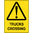 600x450mm - Metal - Trucks Crossing
