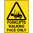 600x450mm - Metal - Forklifts Walking Pace Only