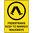 240x180mm - Self Adhesive - Pedestrians Keep To Marked Walkway