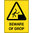 450x300mm - Poly - Beware of Drop