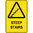 450x300mm - Poly - Caution Steep Stairs