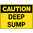 600x450mm - Metal, Class 2 Reflective - Caution Deep Sump