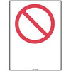 600x450mm - Metal - Prohibition Signs Blank