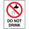 240x180mm - Self Adhesive - Do Not Drink