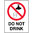 240x180mm - Self Adhesive - Do Not Drink
