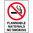 600x450mm - Poly - Flammable Materials No Smoking