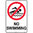 450x300mm - Metal - No Swimming