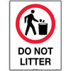 450x300mm - Poly - Do Not Litter