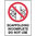 600x450mm - Metal - Scaffolding Incomplete Do Not Use