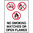 600x450mm - Metal - No Smoking Matches or Open Flames