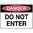 600x450mm - Metal, Class 2 Reflective - Danger Do Not Enter