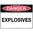 600x450mm - Metal, Class 1 Reflective - Danger Explosives
