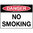 600x450mm - Metal, Class 1 Reflective - Danger No Smoking