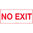 450x200mm - Poly - No Exit