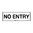450x200mm - Poly - No Entry
