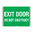 450x300mm - Metal - Exit Door Do Not Obstruct